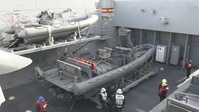 24th MEU Marines Conduct RHIB and Crane Operations
