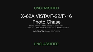 X-62A VISTA formation flight with F-22 and F-16