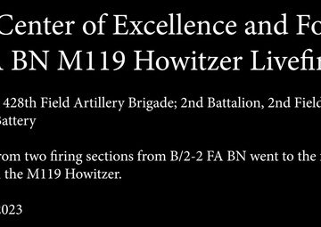 B/2-2 Field Artillery Battalion M119 Howitzer Livefire B-Roll