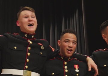 Marine Corps Quantico Band performs at the 2023 Annual Holiday Concert. (B-roll Package)