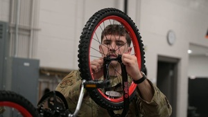 B-Roll 134th Airmen Build Bikes for the Local Community