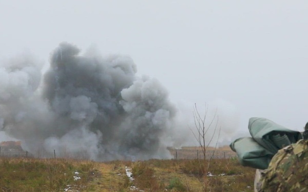 B-Roll: Task Force Marne Engineers conduct demolition, obstacle qualifications in Poland