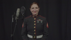 U.S. Marines sing "O Come All Ye Faithfu" in celebration of Christmas