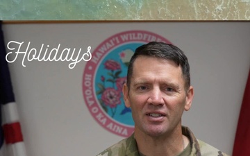 Hawaii Wildfire Recovery Holiday Greeting – Col. Jess Curry