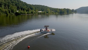B-Roll: Motorboat Operation Training