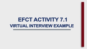 Virtual Interview Example