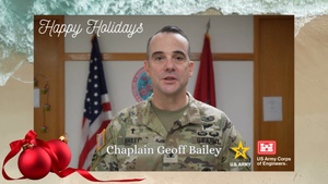 Hawaii Wildfire Recovery Holiday Greeting – U.S. Army Corps of Engineers Command Chaplain Col. Geoff Bailey