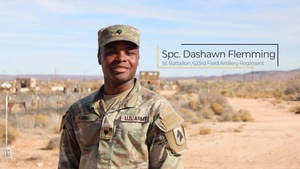 Spc. Dashawn Fleming Shares a Holiday Shout Out
