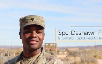 Spc. Dashawn Fleming Shares a Holiday Shout Out