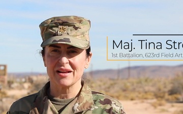 Maj. Tina Strobl wishes happy holidays to friend and family back home