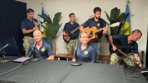 Pacific Partnership 24-1: Band performs during radio show in Palau