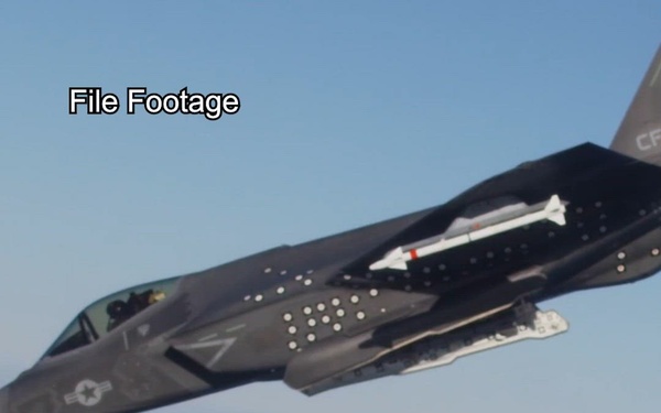 F-35A first in flight GBU-31 BLU-109 bomb drop Blast from the Past