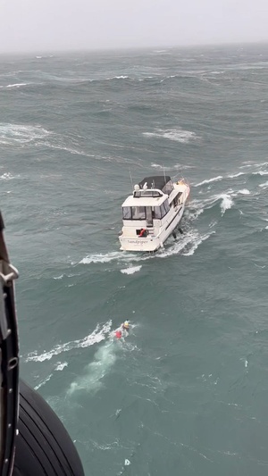 Coast Guard rescues mariner from capsized vessel near Columbia River Bar