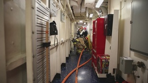 USS Gerald R. Ford Conducts General Quarters Drill
