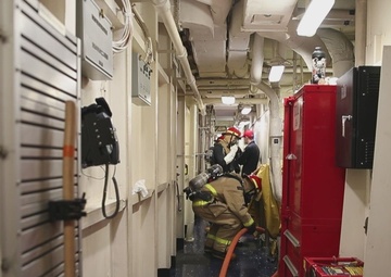 USS Gerald R. Ford Conducts General Quarters Drill