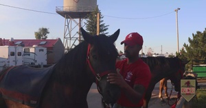 The 1st Infantry Division rides to victory at Cheyenne Frontier Days