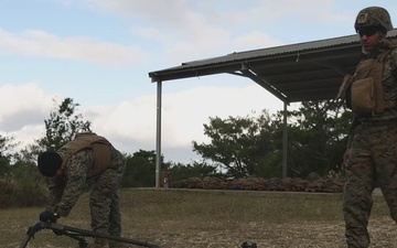 U.S. Marines with 3rd Maintenance Battalion conduct a .50 caliber machine gun range