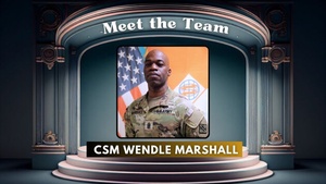 Meet the Team: CSM Wendle V. Marshall