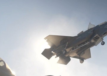 B-Roll: VMFA-225 Lands Aboard USS Boxer during Integrated Training