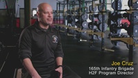 Joe Cruz, 165th Infantry Brigade, Holistic Health and Fitness Program Director discusses the talent within his H2F team