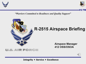 Edwards AFB R-2515 Airspace Brief, Jan. 2024