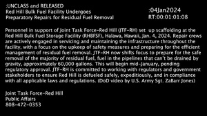 Red Hill Bulk Fuel Facility Undergoes Preparatory Repairs for Residual Fuel Removal
