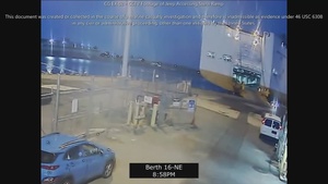 Coast Guard Exhibit 02 - CCTV Footage of Jeep accessing Stern Ramp - Grande Costa D'Avorio