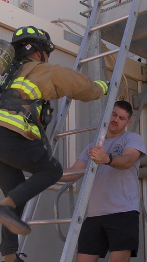 Firefighter challenge at AB 201 to ring in new year (social media video)