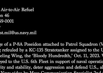 P-8A Poseidon Air-to-Air Refeul