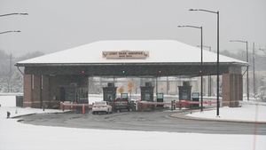 B-Roll of winter weather at Joint Base Andrews