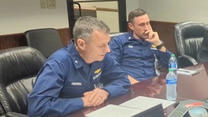 Coast Guard holds media briefing on MH-60T helicopter hull delivery