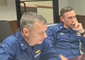 Coast Guard holds media briefing on MH-60T helicopter hull delivery