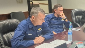 Coast Guard holds media briefing on MH-60T helicopter hull delivery