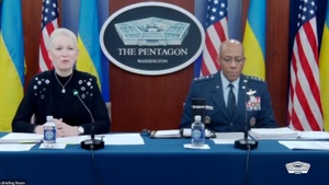 Austin Speaks at Ukraine Defense Meeting