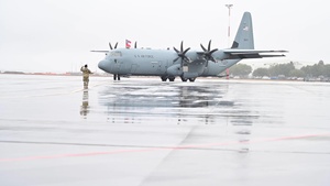 165th Airlift Wing Welcomes 1st C-130J Super Hercules to Savannah - B-Roll