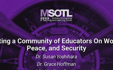 Creating a Community of Educators on Women, Peace, and Security