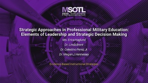 Strategic Approaches in PME Elements of Leadership and Strategic Decision Making