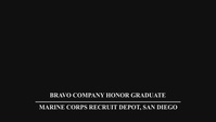 MCRD SD, Bravo Company, Honor Graduate