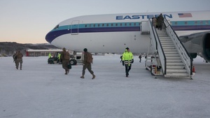 U.S. Marines with 2nd Marine Aircraft Wing (MAW) arrive in Norway for Exercise Nordic Response 24 (B-Roll)