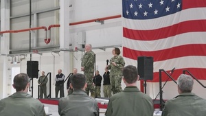 Chief of Naval Operations Adm. Lisa Franchetti and Master Chief Petty Officer of the Navy James Honea visit NAS Sigonella