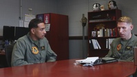 U.S. Marine from Milwaukee flies in an AV-8B Harrier II jet as an incentive for reenlisting (B-Roll)