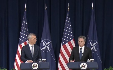 Secretary of State, Antony J. Blinken holds a joint press availability with NATO SYG Stoltenberg at the Department of State