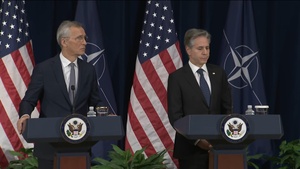 Joint press conference by the NATO Secretary General and the US Secretary of State (Q&A 3/4)