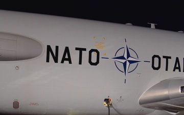 NATO AWACS aircraft takes to the skies with an all-female crew