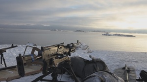 Marines Assigned to combat Logistics Battalion 6 Conduct a Live Fire Machine Gun Range in Finland