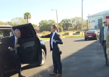 NATO Secretary General arrives at the US SOCOM