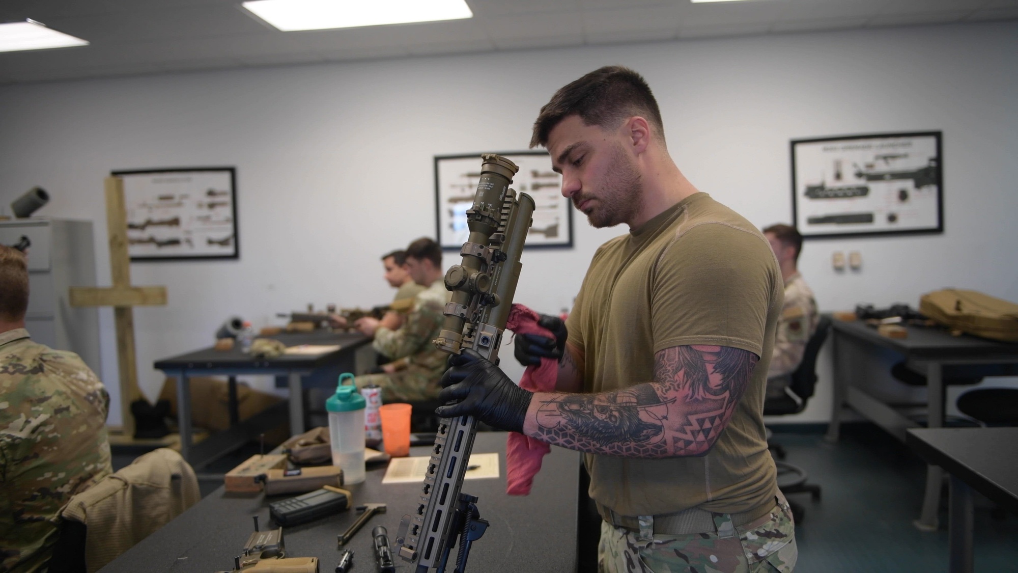 The 325th Security Forces Squadron and 325th Civil Engineer Squadron&#39;s explosive ordnance disposal team recently took their shot at a certification for Advanced Designated Marksman. ADM is a two person team comprised of a shooter and spotter. This team is capable of taking out targets over 600 meters away.