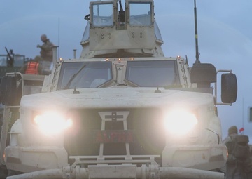 Units from across 1st Marine Division conduct motorized fire and maneuver training during SLTE 2-25
