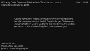 6th Brigade Army ROTC Ranger Challenge | 2024