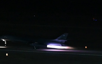 B-1B Lancer takes off from Dyess Air Force Base